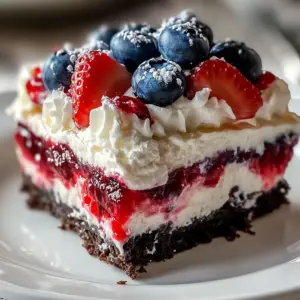 4th of July Dessert Lasagna