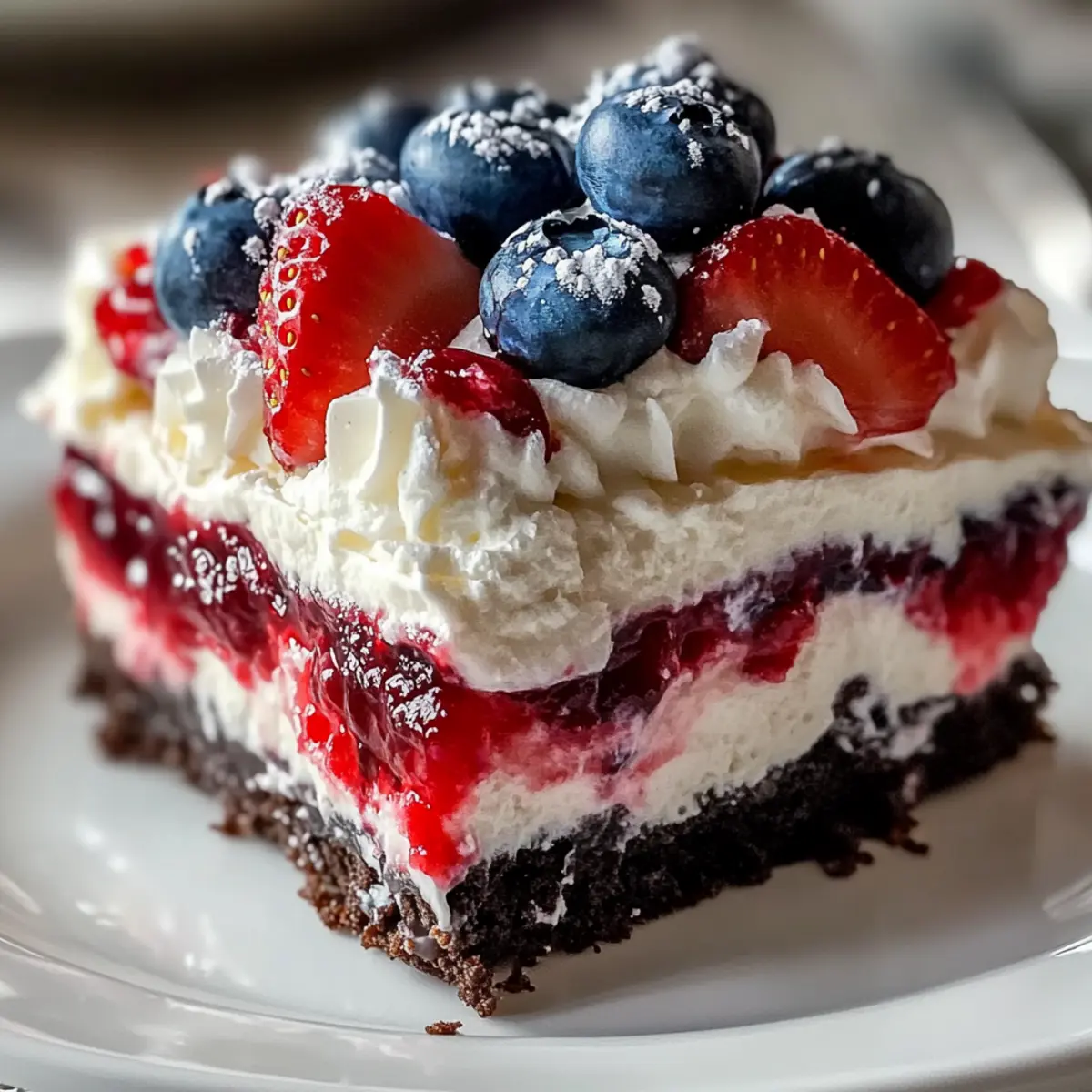 4th of July Dessert Lasagna