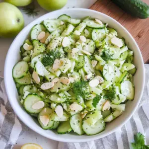 15 Minute Celery Cucumber Salad