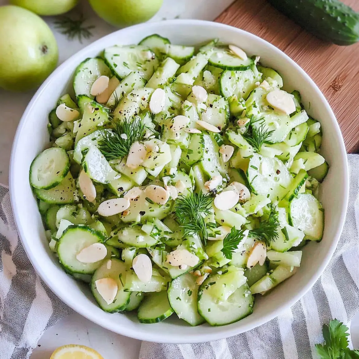 15 Minute Celery Cucumber Salad