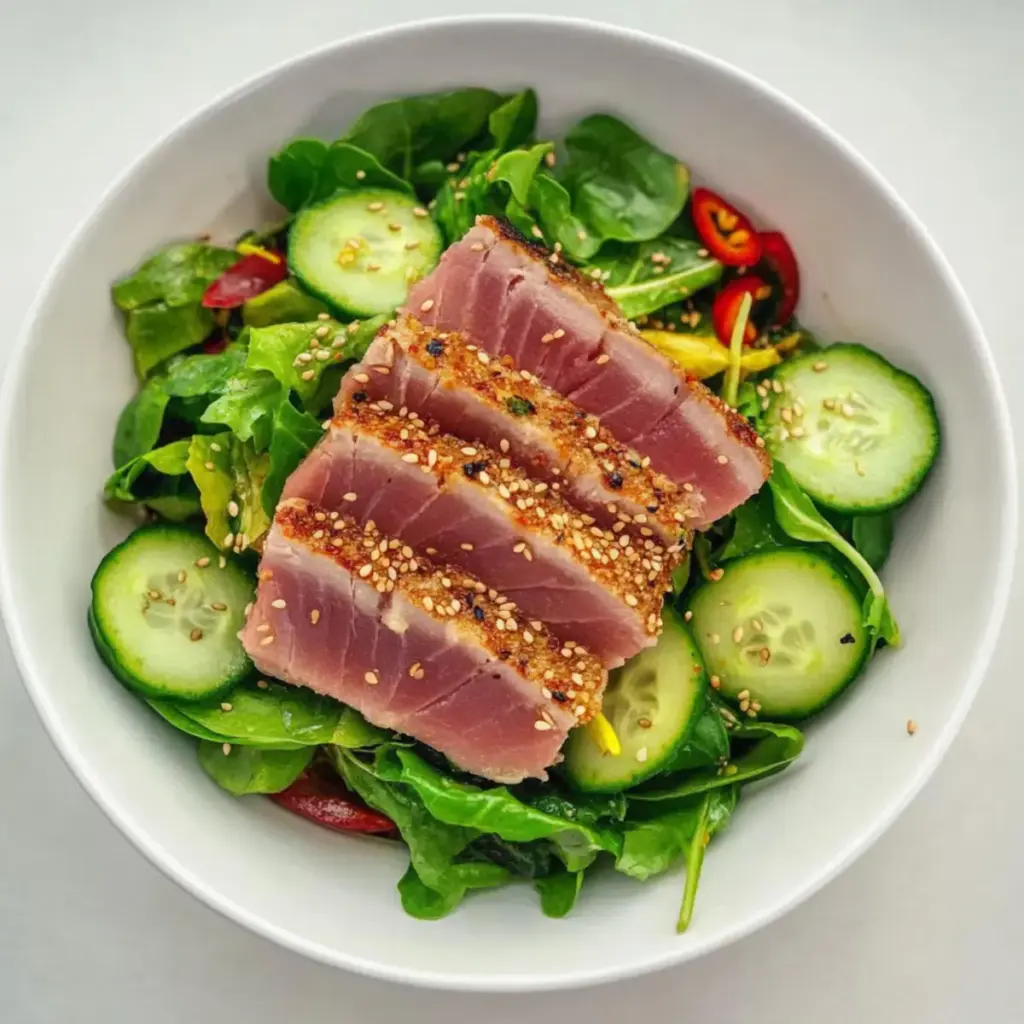 Simple Seared Tuna Salad