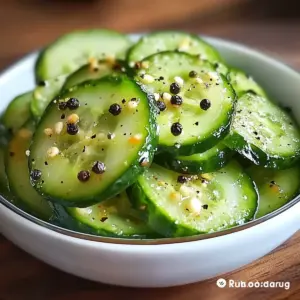 Peppercorn Garlic Refrigerator Pickles