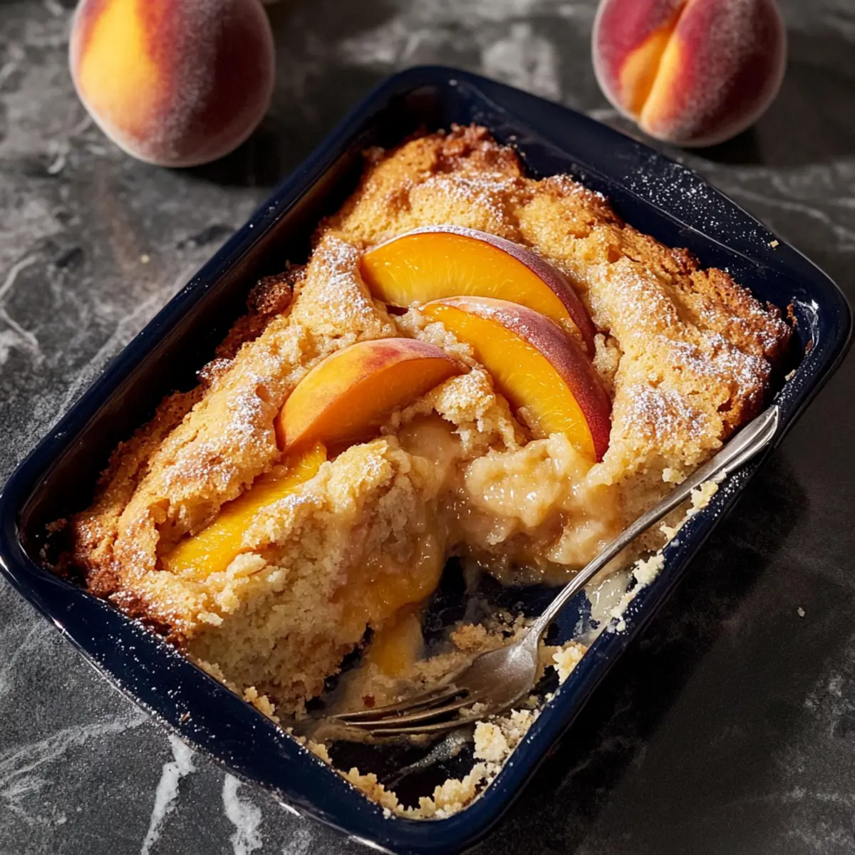 Southern Peach Cobbler Cake