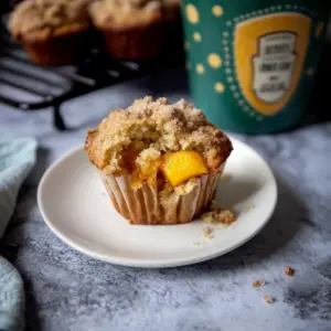 Bakery Style Peach Muffins
