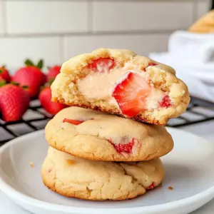 Strawberry Cheesecake Cookies