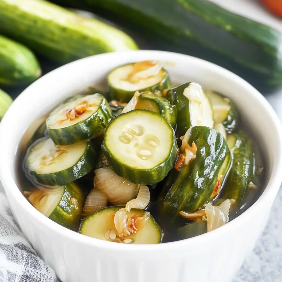 Refrigerator Bread and Butter Pickles