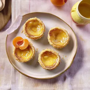 Apricot Portuguese tarts