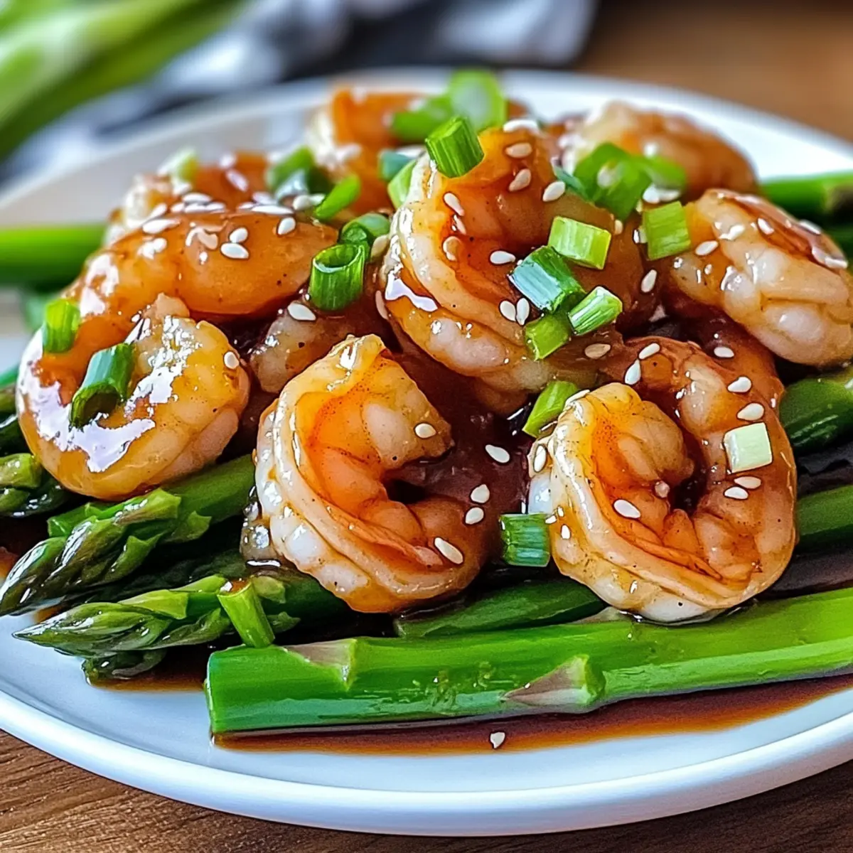 Easy Sweet Chili Shrimp With Asparagus