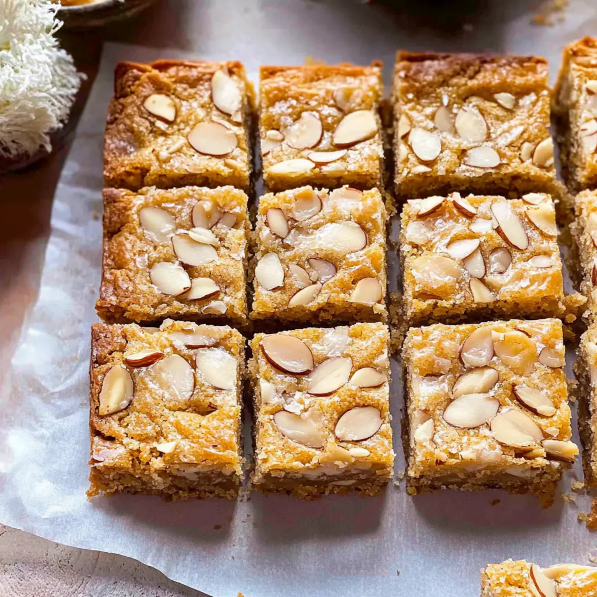 Vegan Almond Croissant Cookie Bars