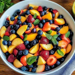 Summer Peach Fruit Salad