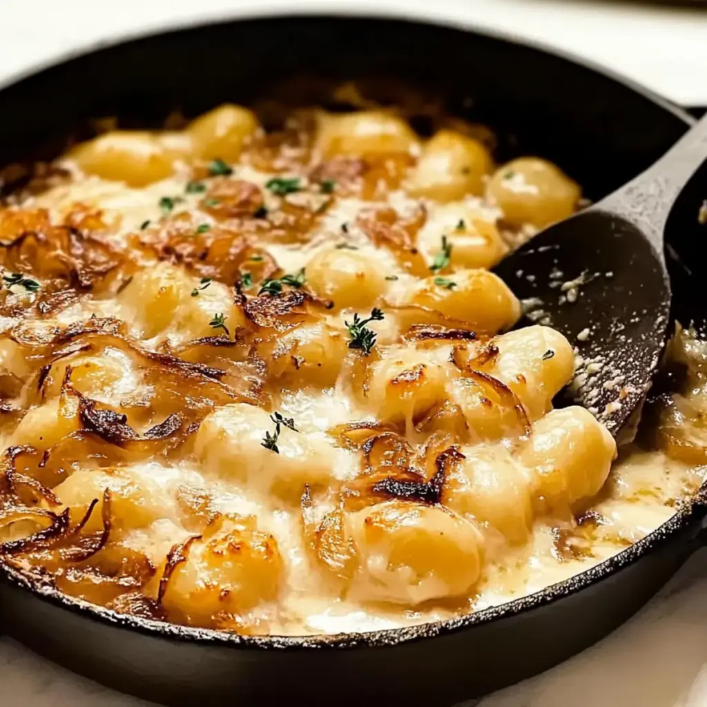 Cheesy French Onion Gnocchi
