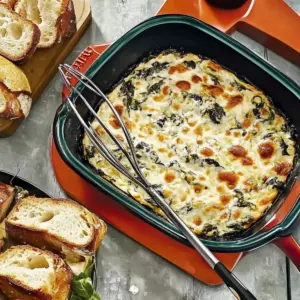 Skillet Spinach-Artichoke Dip