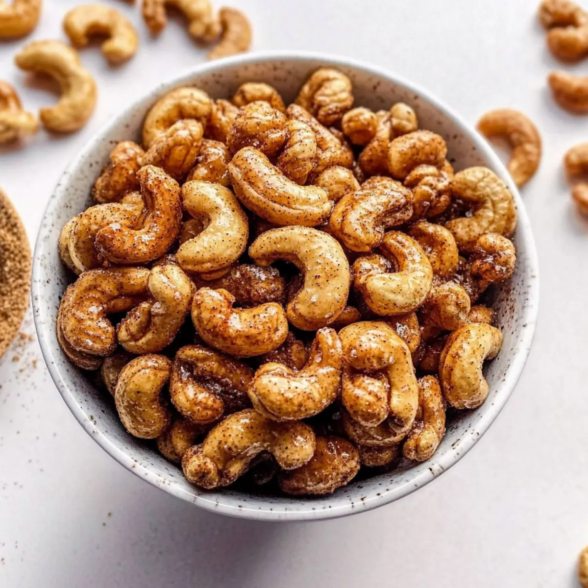 Maple Spice Candied Cashews