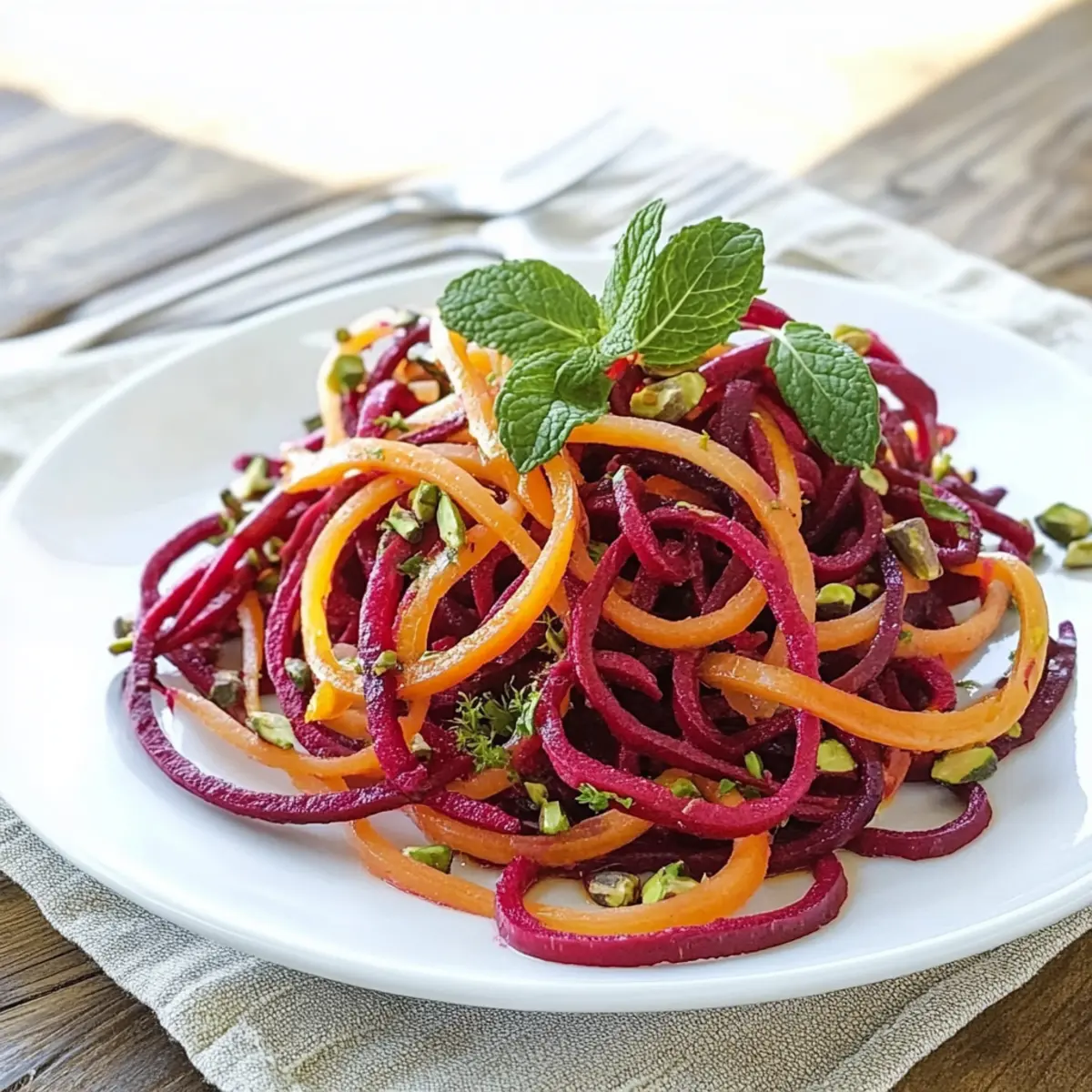 Spiralized Beet Salad