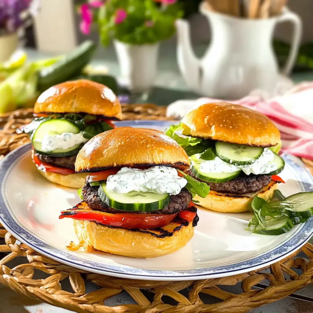 Eggplant Burgers with Yogurt