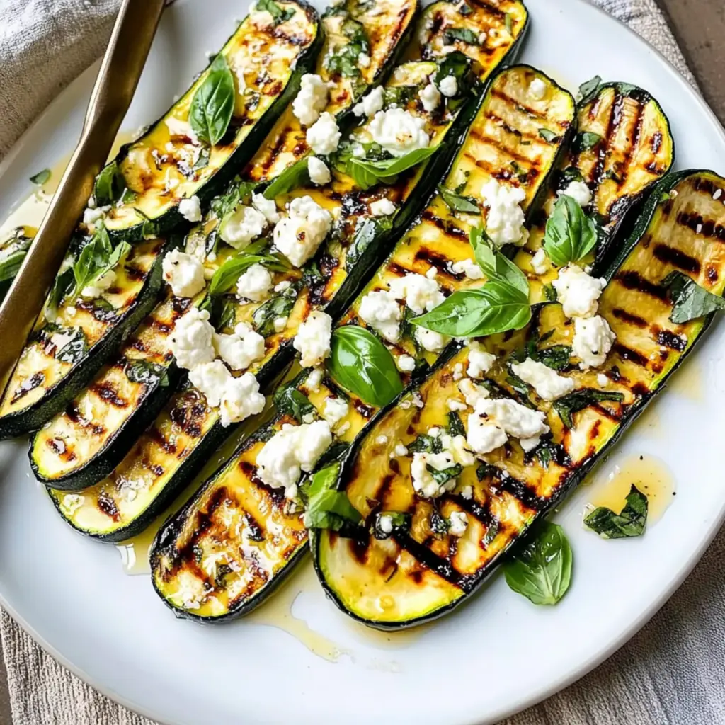 Grilled Zucchini With Goat Cheese