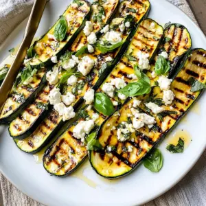 Grilled Zucchini With Goat Cheese