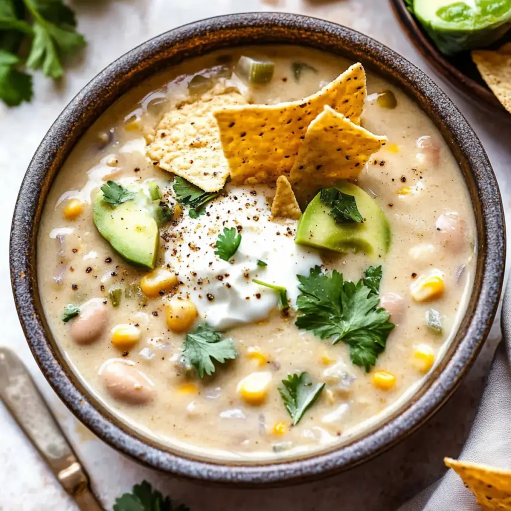 White Bean Enchilada Soup