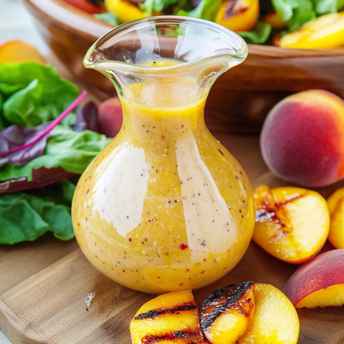 Peach Honey Dijon Balsamic Vinaigrette
