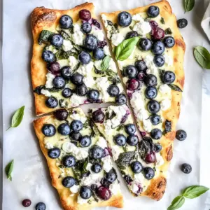 Blueberry Basil Flatbread