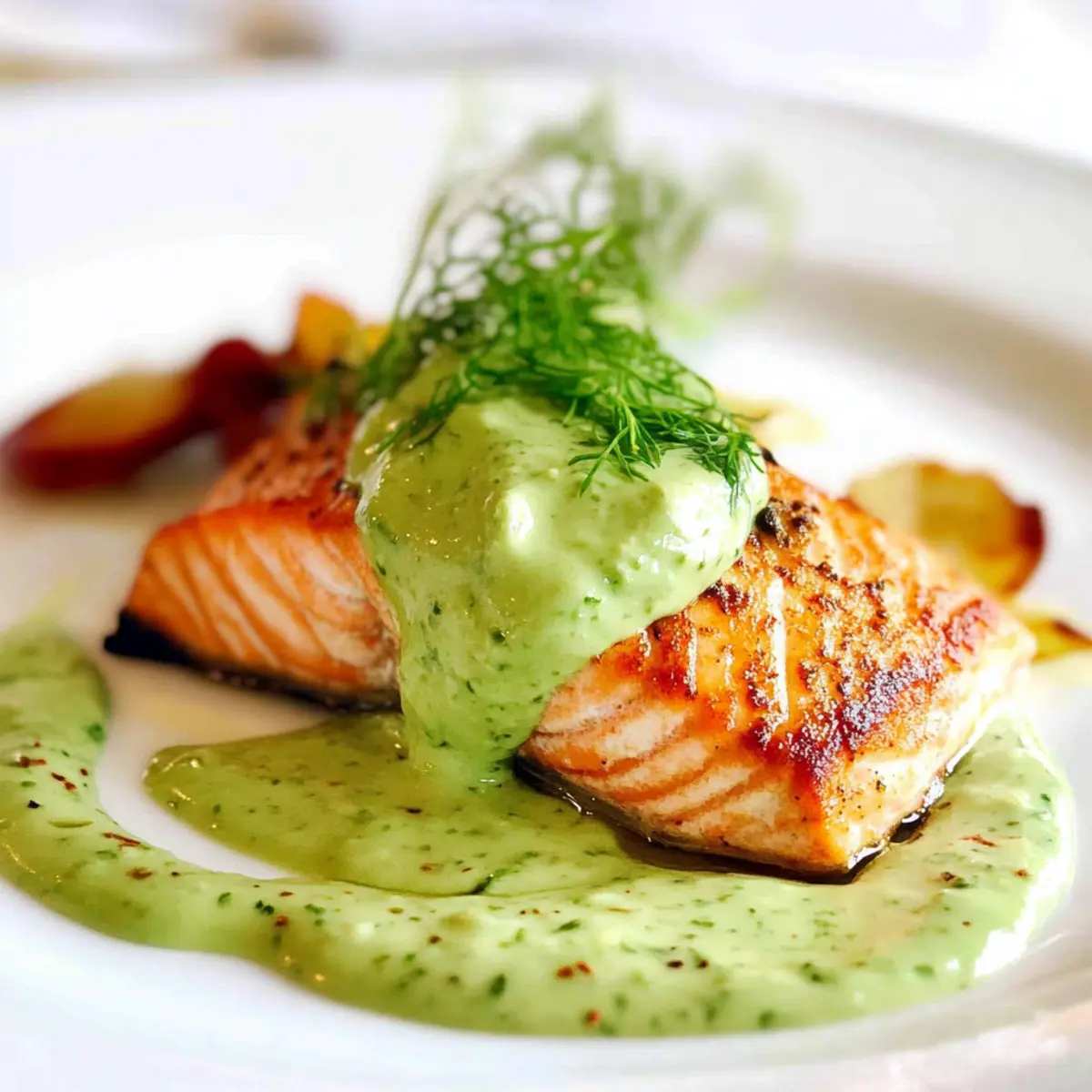 Salmon with Avocado Cream