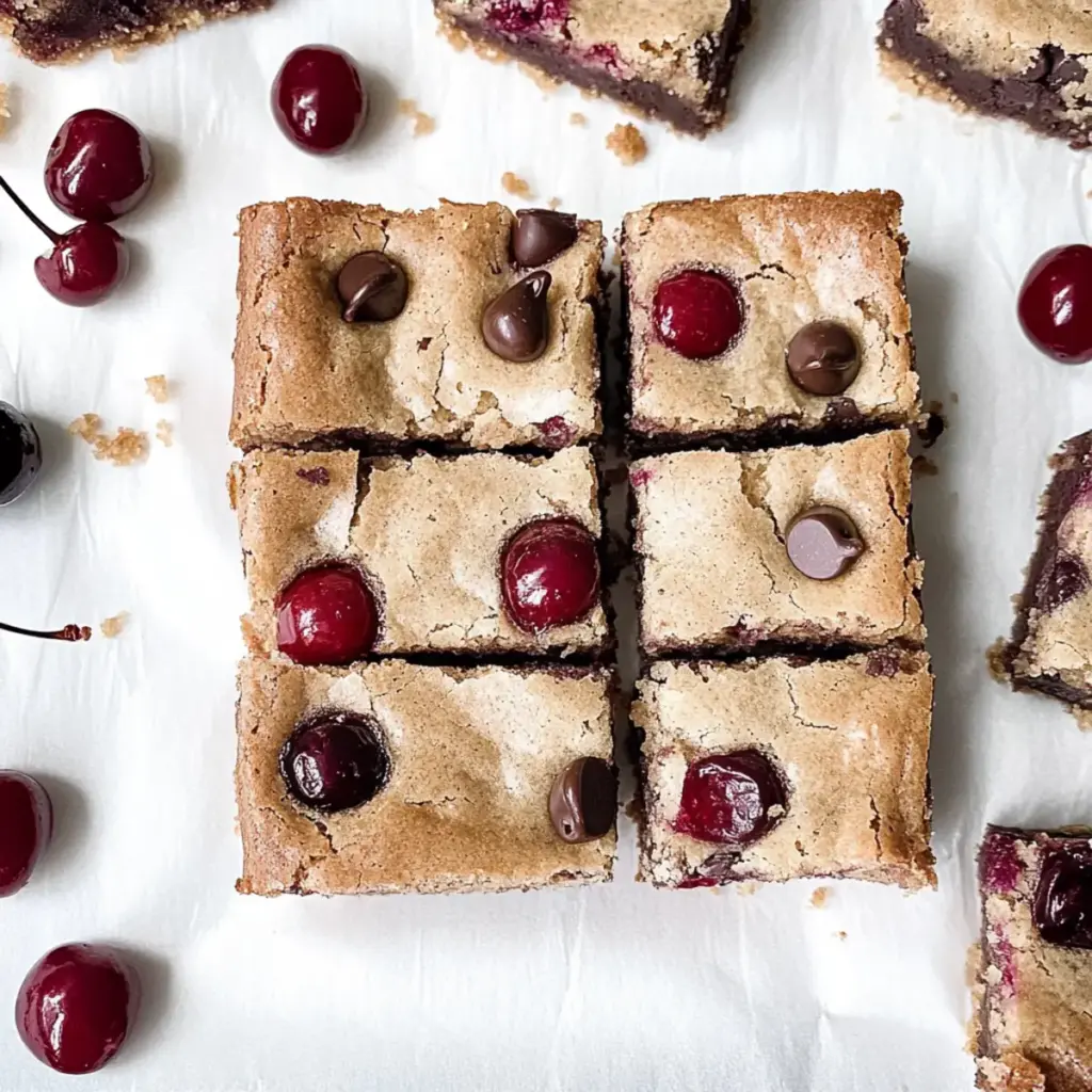 Cherry Chocolate Chip Blondies
