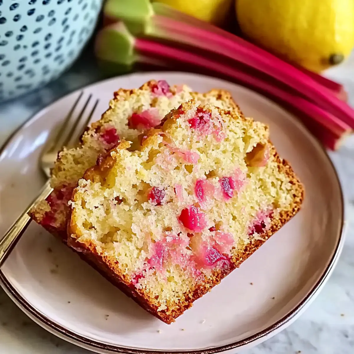 Lemon Rhubarb Bread