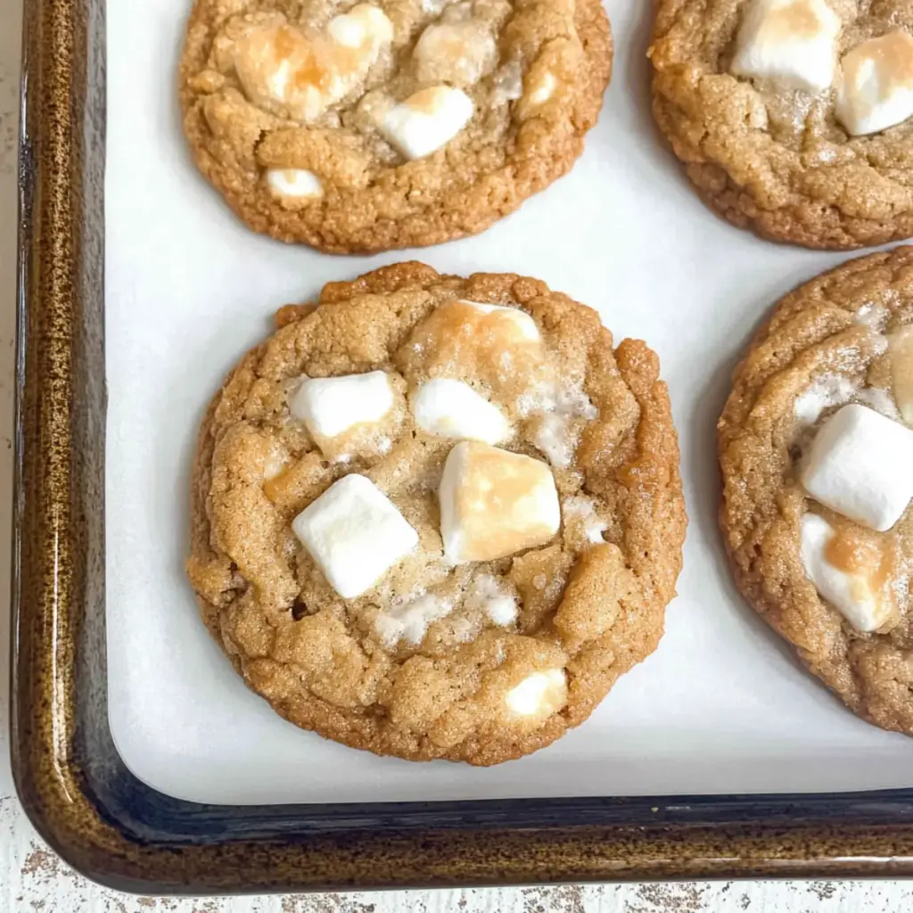 Marshmallow Crispy Cookies
