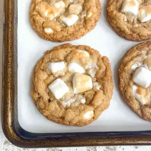 Marshmallow Crispy Cookies