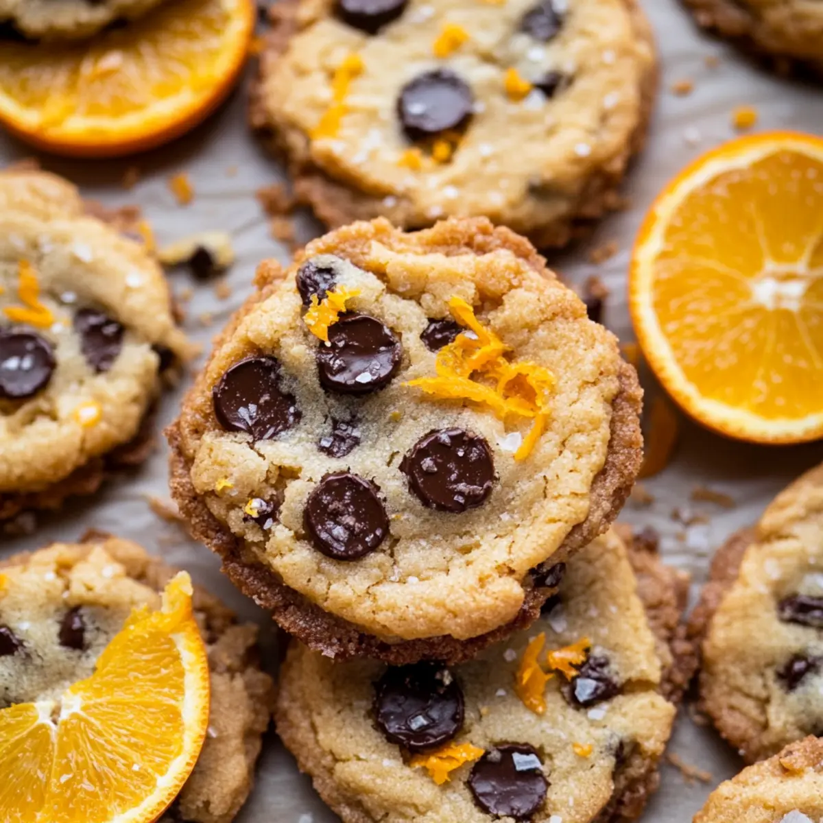 Dark Chocolate Orange Shortbread Cookies