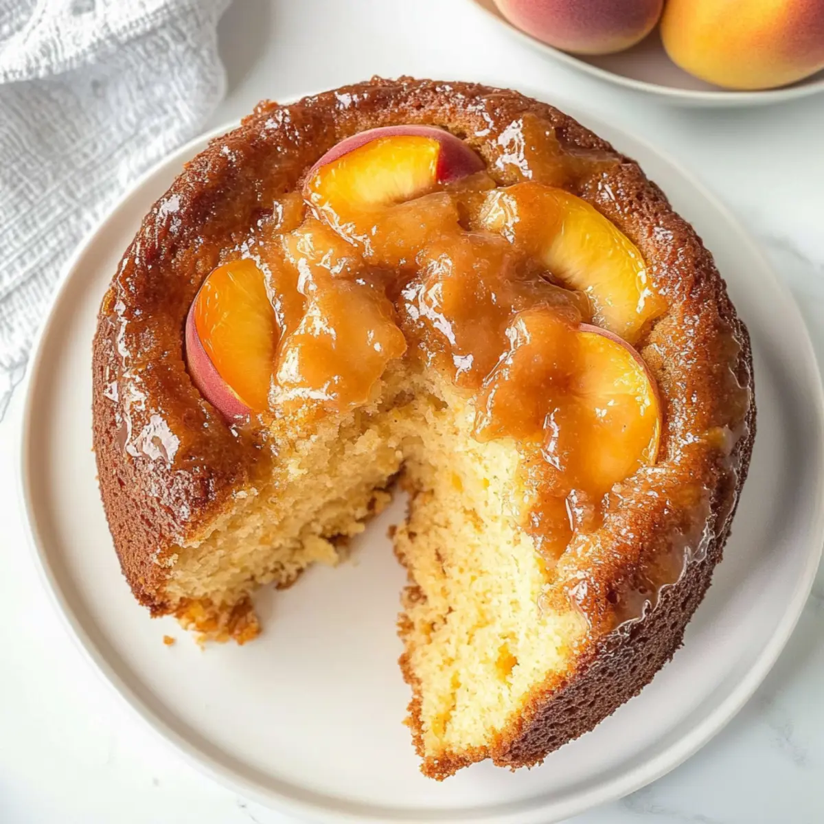 Peach Cobbler Pound Cake