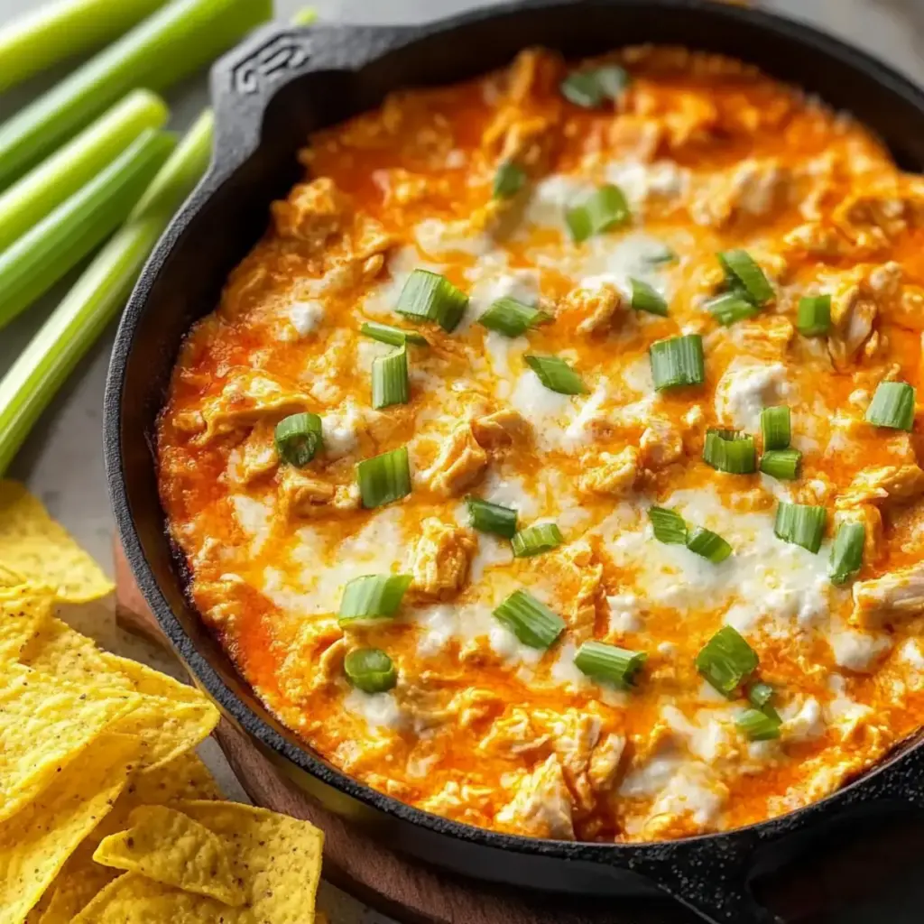 Cast-Iron Buffalo Chicken Dip