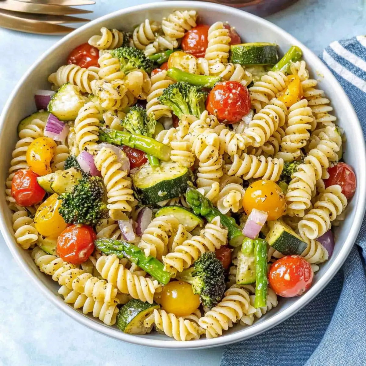 Roasted Vegetable Pasta Salad