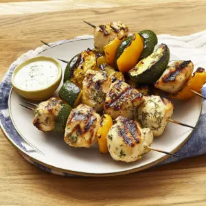 Greek Chicken Kebabs