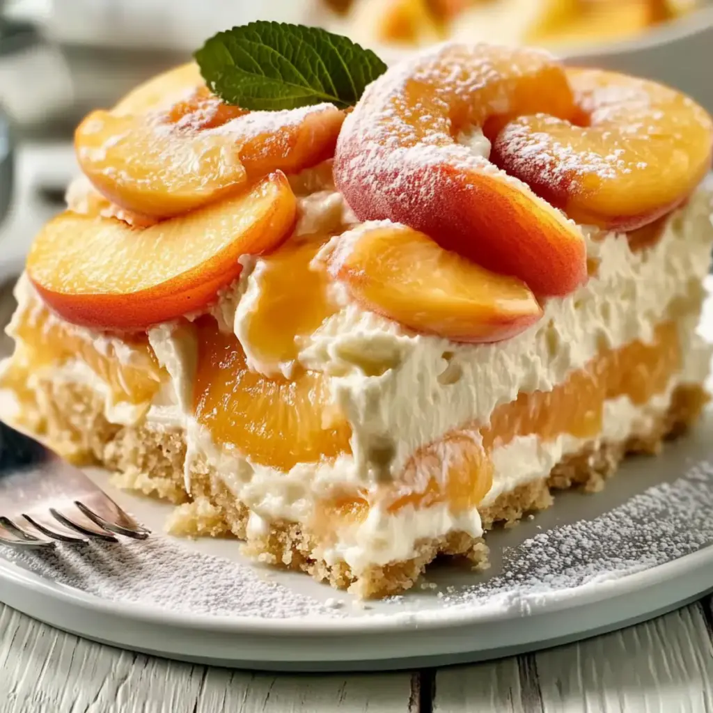 Peaches And Cream Dessert
