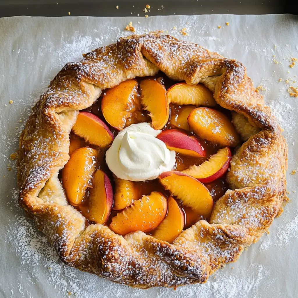 Peach galette