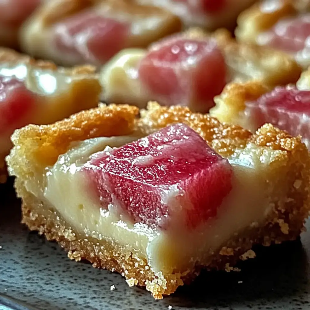 Rhubarb Custard Bars