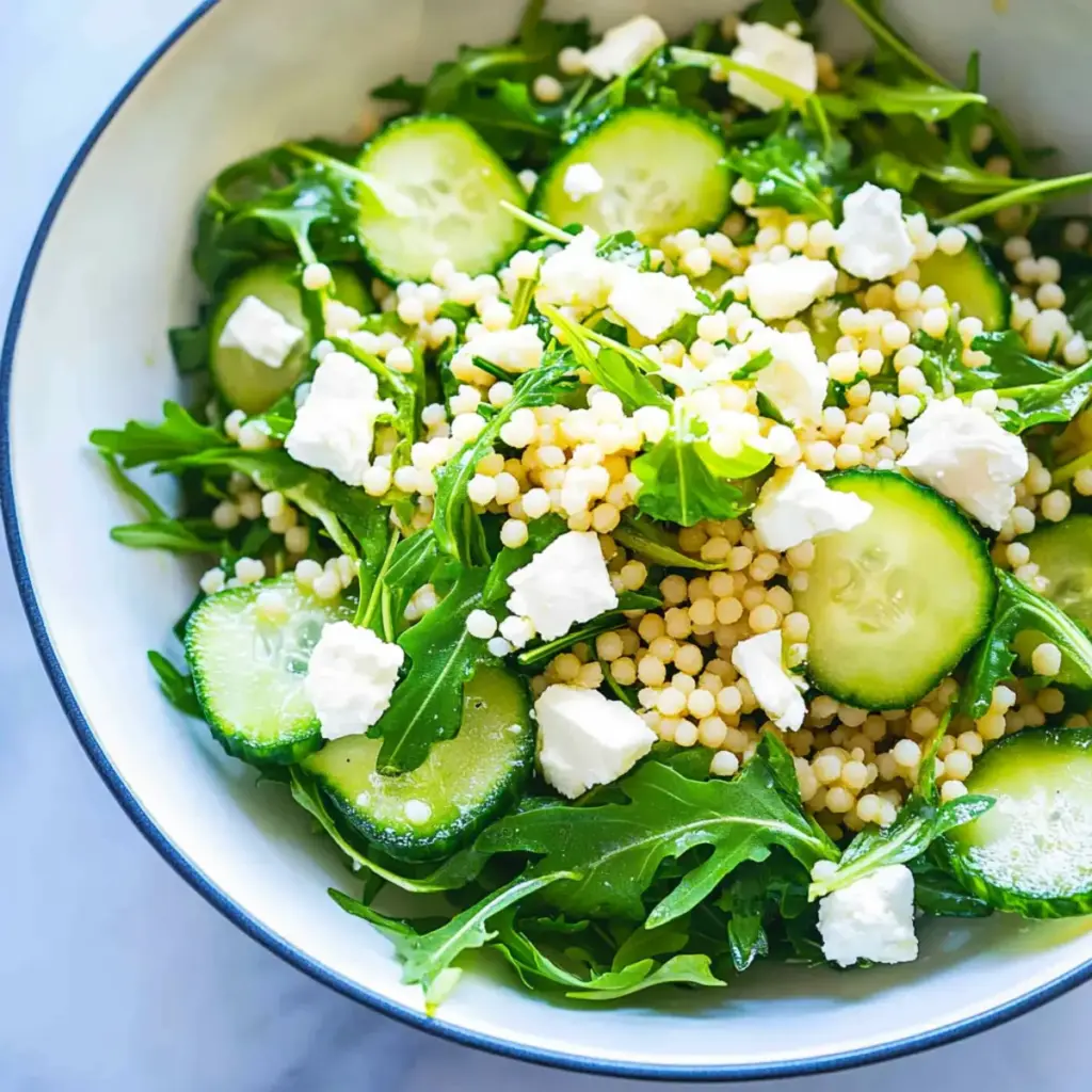 Arugula Couscous Salad with Feta