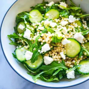 Arugula Couscous Salad with Feta