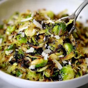 Shredded Brussels Sprouts Balsamic Glaze