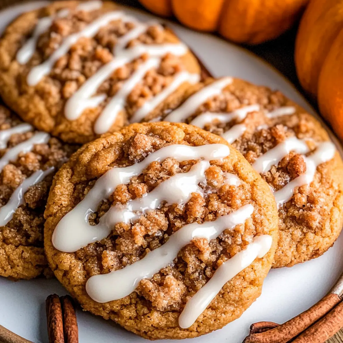 Pumpkin Coffee Cake Cookies