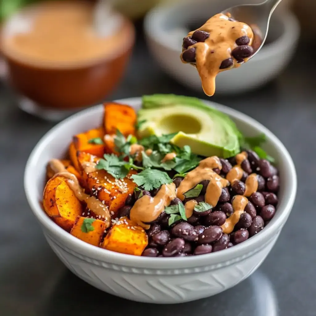 Southwest Black Bean and Sweet Potato Bowl