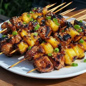 Summer Teriyaki Chicken Skewers
