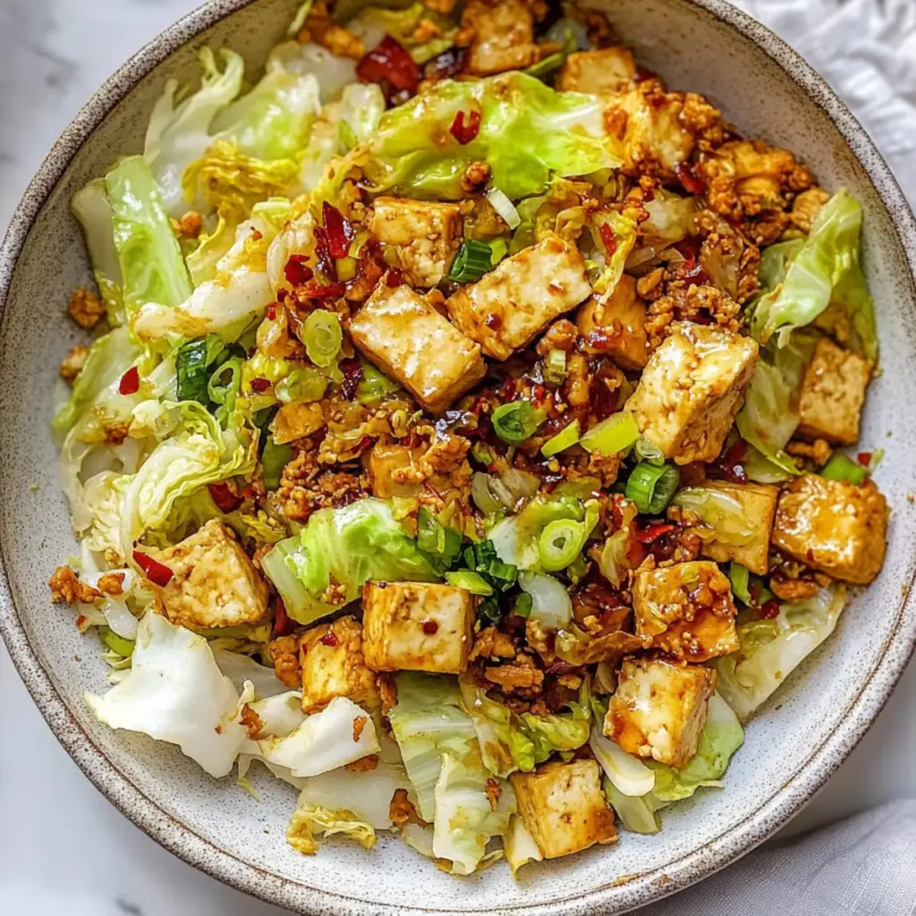 Tofu Cabbage Stir Fry