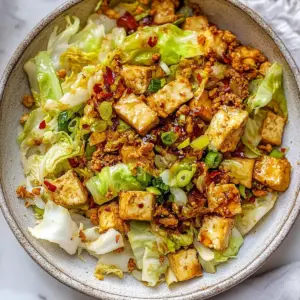 Tofu Cabbage Stir Fry