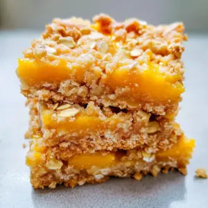 Mango Oatmeal Crumble Bars