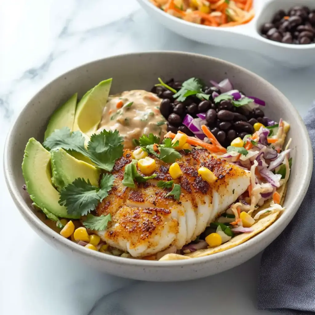Baja Fish Taco Bowls
