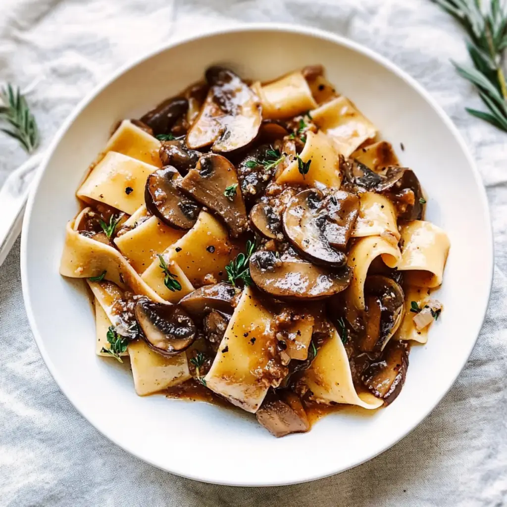 Portobello Mushroom Pappardelle