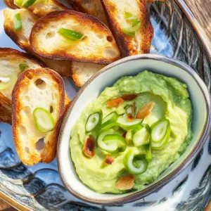 Creamy Avocado Dip with Scallions