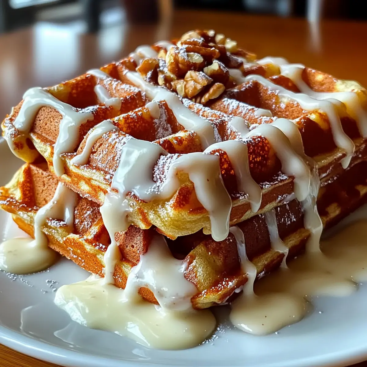 Carrot Cake Waffles